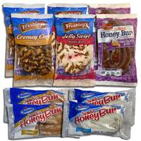 Five Flavor Honey Bun Variety Pack from Hostess, Cloverhill and Mrs. Freshley's | Iced, Glazed, Chocolate, Jelly, and Cremey ...