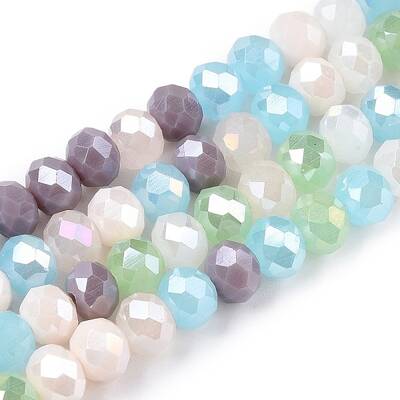 Electroplate Glass Beads Strands