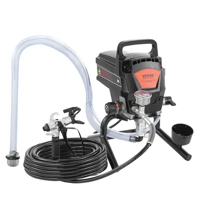 VEVOR 950W Stand Airless Paint Sprayer, 3000PSI High Efficiency Electric Airless Sprayer, Handheld Paint Sprayers for Home In...