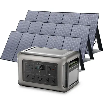 Solar Generator Kit 3200W Power Station 400W Solar Panel