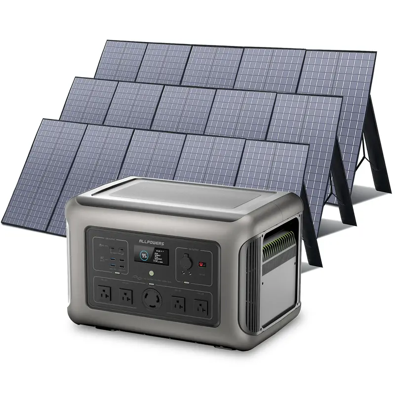 Solar Generator Kit 3200W Power Station 400W Solar Panel