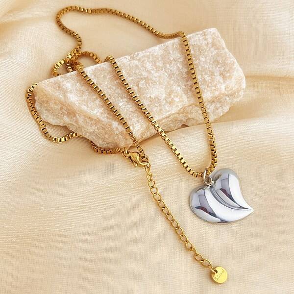 304 Stainless Steel Summer Beach Pendant Box Chain Necklaces