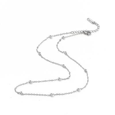 Non-Tarnish 304 Stainless Steel Satellite Chain Necklace for Men Women
