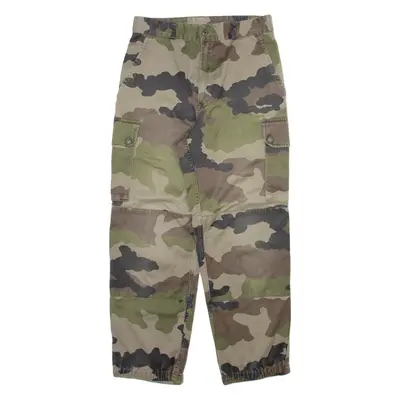 Camo Cargo Womens Trousers Green Relaxed Tapered W24 L26