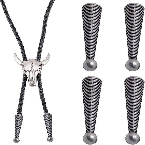 4Pcs Zinc Alloy Cord Ends