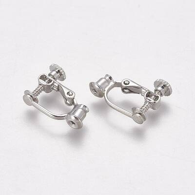 Brass Clip-on Earring Findings