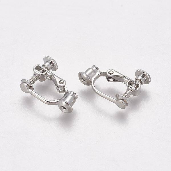 Brass Clip-on Earring Findings
