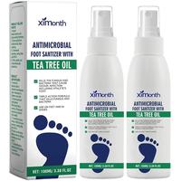 [2 pack]Tea Tree Oil Foot & Nail Sanitizer Spray – 100ml Natural Antibacterial Mist with Oregano for Daily Foot Hygiene, It...