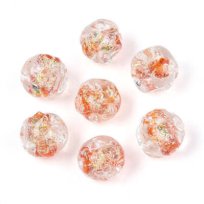 Handmade Foil Lampwork Beads