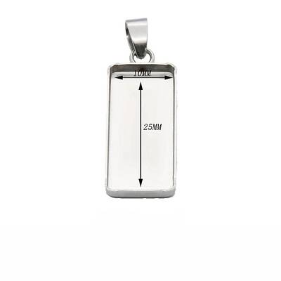 304 Stainless Steel Pendant Cabochon Settings