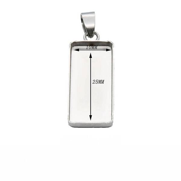304 Stainless Steel Pendant Cabochon Settings