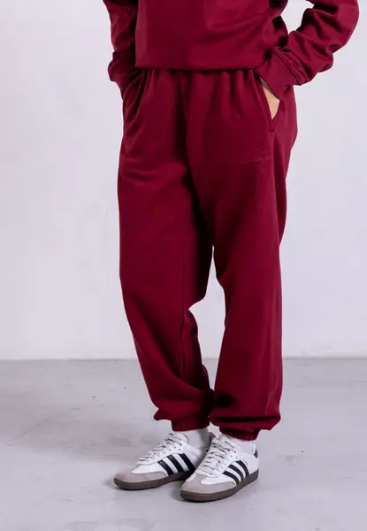 Organic Cotton Sweatpants, Ruby Wine | Size: XL