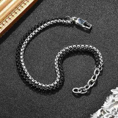 304 Stainless Steel Box Chain Multi-strand Bracelets for Men Women