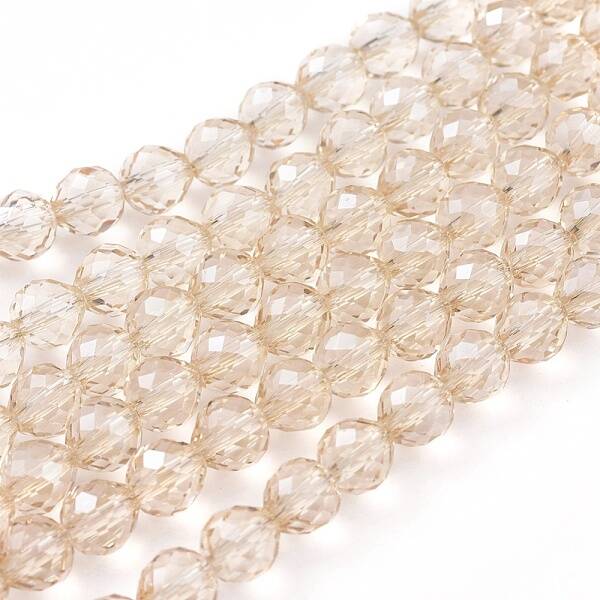 Electroplate Glass Beads Strands