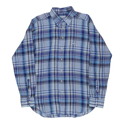 Etro Checked Shift Dress - XL Blue Cotton | Size: x-large