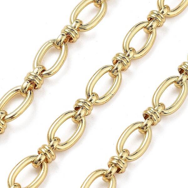Rack Plating Brass Oval Link Chains