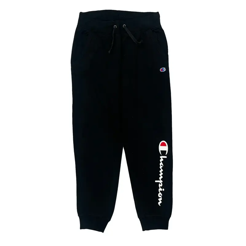 Champion Joggers - Medium Black Cotton Blend