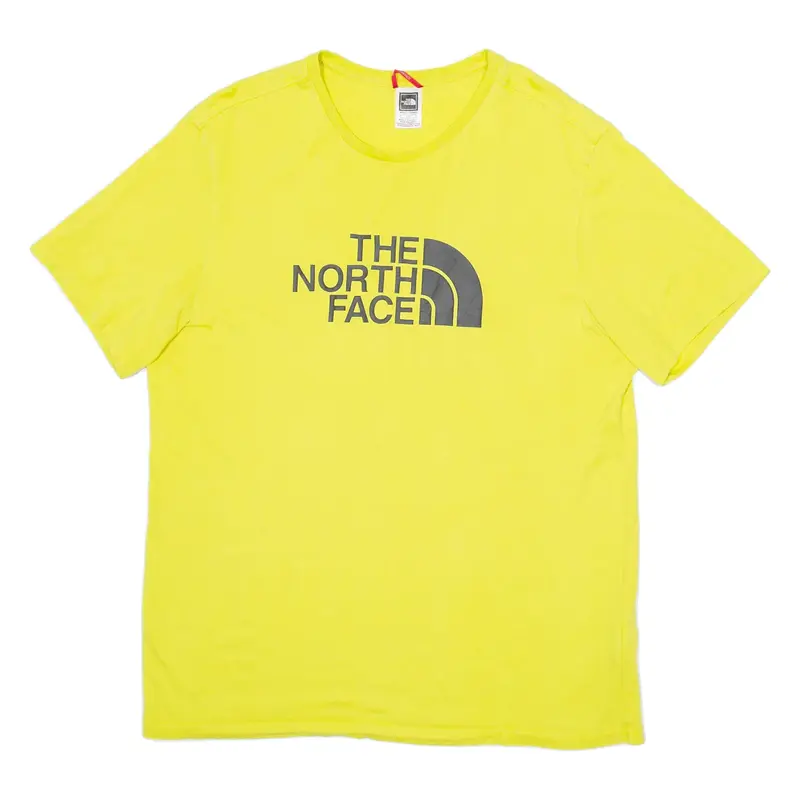 THE NORTH FACE Mens T-Shirt Yellow L