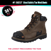 Men's Safety Footwear – Slip Resistant Steel Toe Work Boots, Waterproof, Insulated & Comfortable for Construction Workers, ...