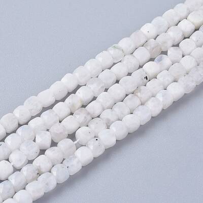 Natural Rainbow Moonstone Beads Strands