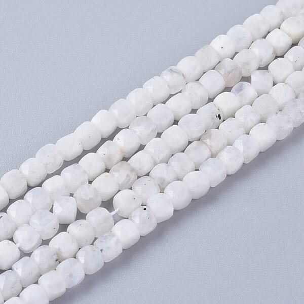 Natural Rainbow Moonstone Beads Strands