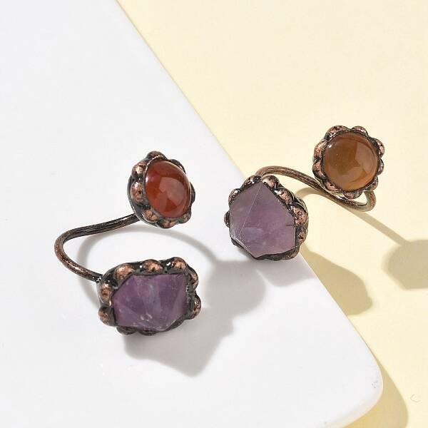 Natural Amethyst & Gemstone Rings