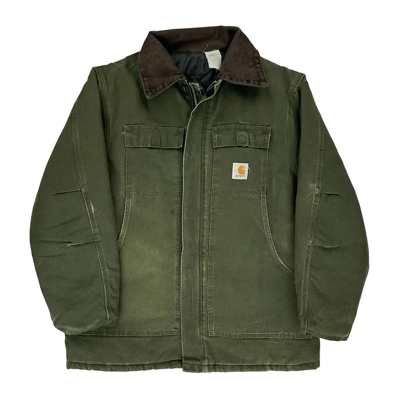 Carhartt Jacket - Large Khaki Cotton Blend