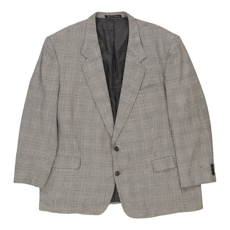 Pierre Balmain Checked Blazer - 3XL Grey Wool