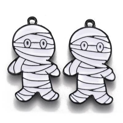 Halloween Theme Alloy Enamel Pendants