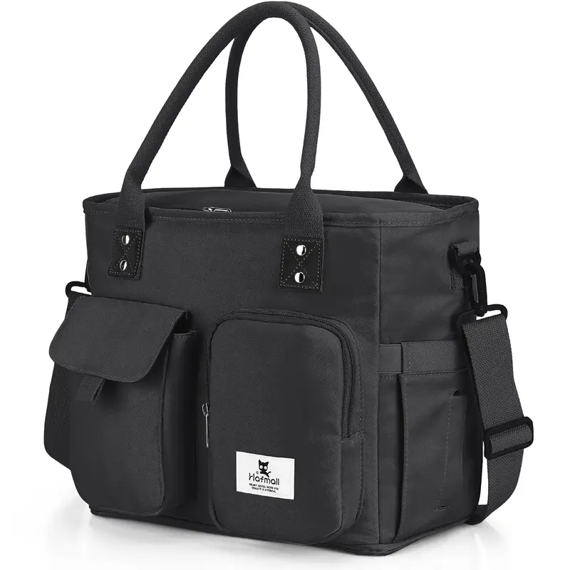 Hafmall-Large Lunch Bag for Women Men,Big capacity Large, Insulated Reusable Lunch Box Girls Water Resistant Portable Cooler ...