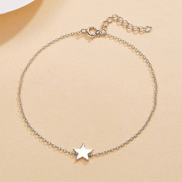 Star 925 Sterling Silver Link Bracelet
