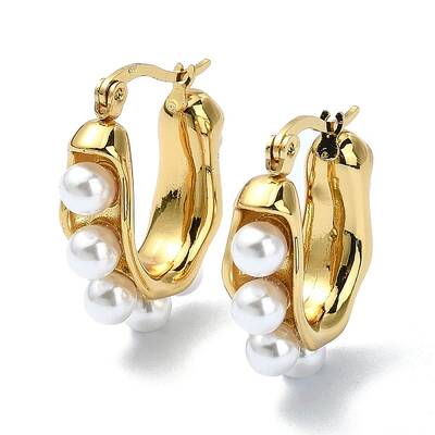 Ion Plating(IP) 304 Stainless Steel Hoop Earrings