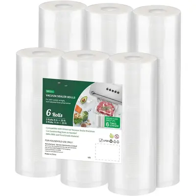 Vacuum Sealer Rolls Bags, 6 Pack 11\