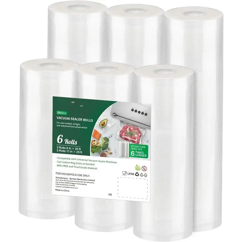 Vacuum Sealer Rolls Bags, 6 Pack 11\