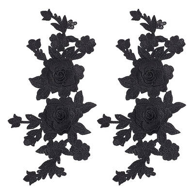 Polyester Embroidery Flower Ornament Accessories