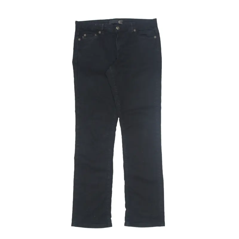 JUST CAVALLI Rhinestone Jeans Black Denim Regular Bootcut Womens W32 L32