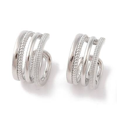 Brass Cuff Earrings