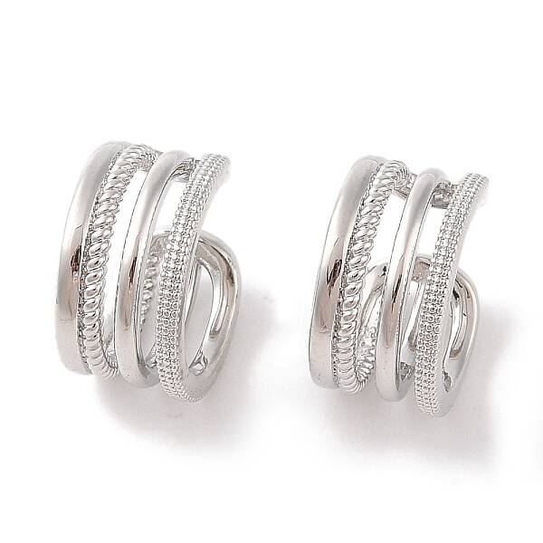 Brass Cuff Earrings
