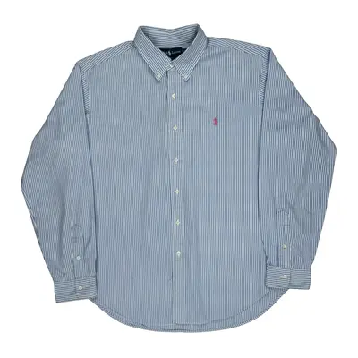 Ralph Lauren Striped Shirt - XL Blue Cotton