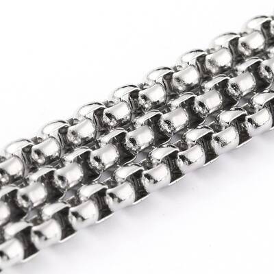 Tarnish Resistant 304 Stainless Steel Box Chains