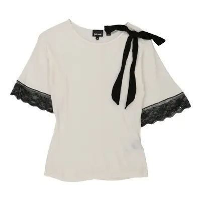 Just Cavalli T-Shirt - Small White Rayon | Size: small