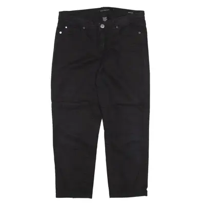 CALVIN KLEIN Trousers Black Regular Tapered Womens W32 L25