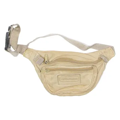 Mens Bum Bag Beige Leather 90s