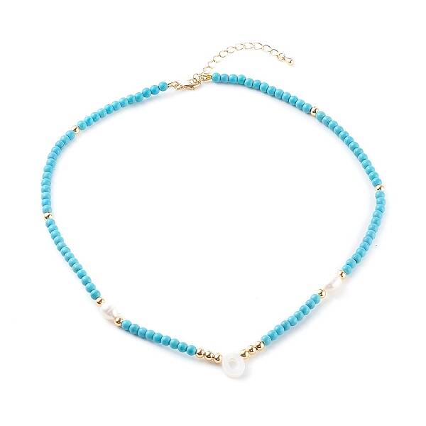 Natural Shell Initial Pendant Necklaces