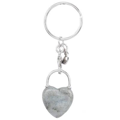 Natural Labradorite Keychain