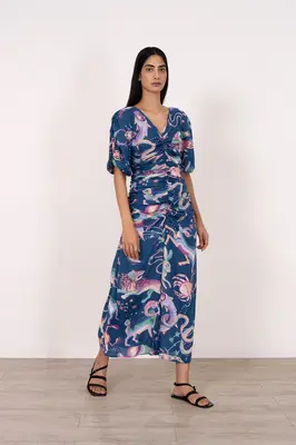 Dress Florence Dress Dark-Teal | Color: DARK TEAL | Size: S