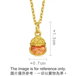 999 Gold Fortune Pouch Pendant