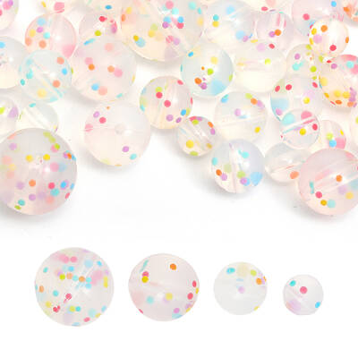 48Pcs 4 Style Food Grade Eco-Friendly Silicone Focal Beads