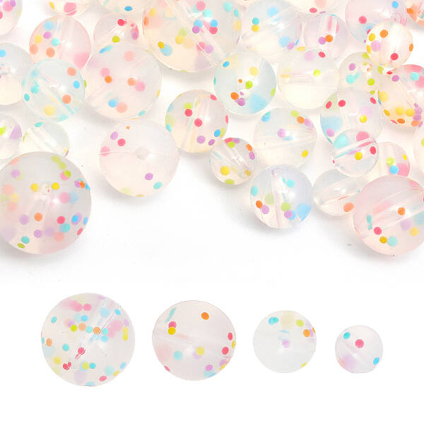 48Pcs 4 Style Food Grade Eco-Friendly Silicone Focal Beads