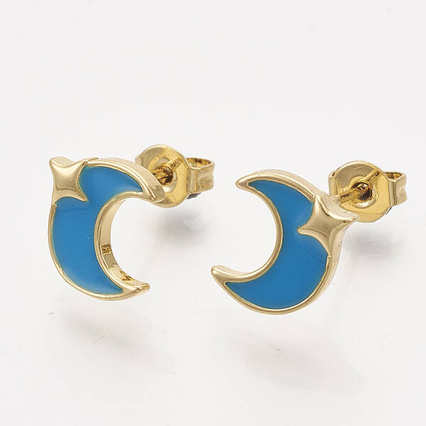 Brass Stud Earrings